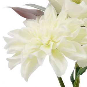 OH ARTS Set Dried Artificial Mixed Mixed Dahlia Andartificial magnolia Flowers <b>for</b> Indoor Outdoor Decoration - Product Image 3