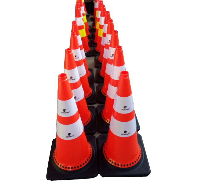 75cm pvc traffic cone road barricade safety barrier seguridad vial