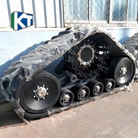 Système de chenilles en caoutchouc robustes et personnalisées Kangtui de haute qualité pour moissonneuse-batteuse, flottation améliorée, garantie 1 an pour John Deere
