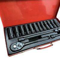 Kit d'outils de réparation automobile portable 16 pièces en acier au carbone à manche long avec combinaison OEM pour voitures, vélos et motos