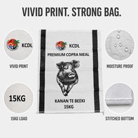 Sacs en PP tissé laminé de 20 kg, 25 kg, 50 kg pour aliments pour animaux, scellables à chaud pour céréales, graines, riz, avec logo personnalisé, vente en gros