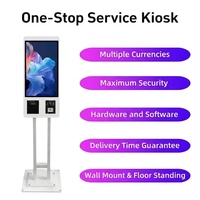 Kiosco de Pago de Autoservicio para Restaurantes, Montaje en Pared, Pantalla Táctil, Escáner QR, Impresión de Recibos, Kiosco de Pedidos con Software