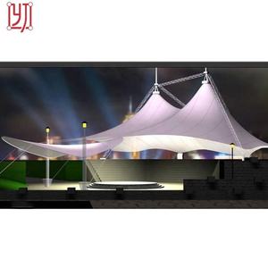 Estructura de Membrana Arquitectónica de Acero Q235 con Cubierta de PVDF, Prefabricada en Fábrica China - Product Image 3