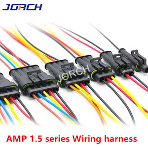 AMP1.5 serie 282087-1/282105-1-3 pin forma arnés de cableado de automoción hembra personalizado-impermeable arnés de alambre - Product Image 6