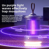 Lampe anti-moustiques silencieuse pour bébé, batterie intégrée, choc électrique, lumière violette, non toxique, élimination efficace des moustiques pour la maison et le camping