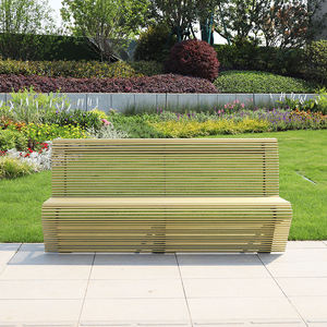 <span class=keywords><strong>OUTU</strong></span> tubes ronds en acier galvanisé sièges incurvés banc de jardin de parc extérieur - Product Image 2