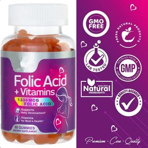 Suplemento OEM en Gomitas con Hierro, Ácido Fólico, Vitamina B9, Multivitaminas de Alta Calidad para Mujeres Embarazadas - Product Image 3