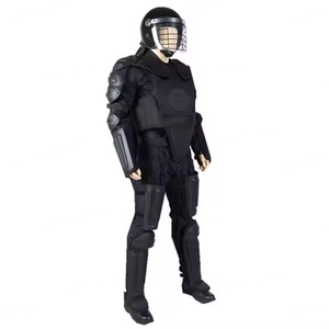 Combinaison de protection noire personnalisable en gros, ignifuge 800 ° Vêtements de protection d'extérieur fins, anti-coupure, anti-perforation et résistants aux chocs - Product Image 2