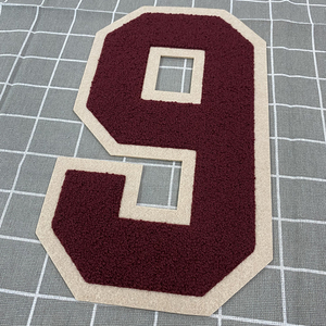 Tùy Chỉnh New DIY <span class=keywords><strong>Monogram</strong></span> Varsity Thư Sắt Trên Ủng Hộ Chenille Chữ Các Bản Vá Lỗi - Product Image 3