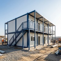 Maison préfabriquée à montage rapide pour bureau de chantier et maison préfabriquée en acier de style K pour grands sites de projets