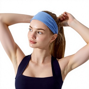 Diadema Deportiva Elástica <span class=keywords><strong>de</strong></span> Borde Ancho para Mujer, Absorbente <span class=keywords><strong>de</strong></span> Sudor, Antideslizante, para Correr, Fitness, Yoga, Cinta para el Cabello - Product Image 1