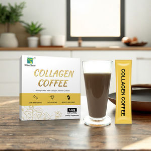 Kollagen-Kaffeepulver mit Glutathion, Vitamin C und Biotin für Hautaufhellung, Haar- und Nagelgesundheit, Schönheits-Kaffee-Nahrungsergänzungsmittel 120g - Product Image 1