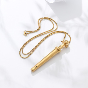 Collier anti-<span class=keywords><strong>stress</strong></span> et anti-anxiété, longueur 87,8 mm, en acier inoxydable, collier de méditation, collier anti-tabac, pendentif anti-anxiété - Product Image 2