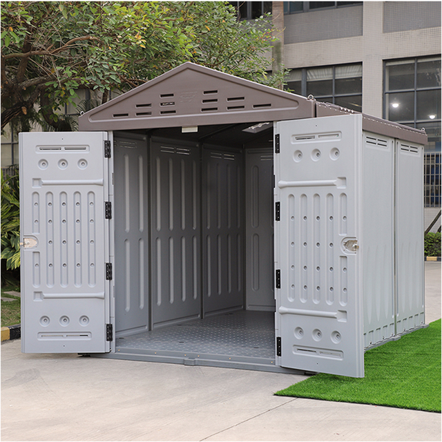 New Innovation Sales Reasonable Price Portable Garden Shed Outdoor Storage Easily Assembled Heavy Duty Waterproof HDPE Plastic
