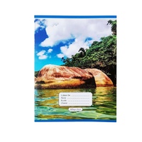 Cahier de planification à lignes françaises de qualité supérieure avec feuilles de couverture personnalisables, logo personnalisé, cahier d'exercices pour les élèves