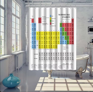 <span class=keywords><strong>Rideau</strong></span> de douche à la mode avec la table périodique des éléments, imperméable, en polyester 3D, <span class=keywords><strong>rideau</strong></span> de <span class=keywords><strong>baignoire</strong></span> - Product Image 2