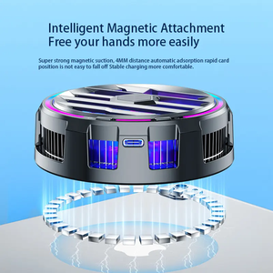 <span class=keywords><strong>Radiateur</strong></span> magnétique à effet RVB puissant X95 pour ordinateur portable/<span class=keywords><strong>tablette</strong></span> congélation interrupteur de réfrigération contrôle nettoyable conception anneau lumineux - Product Image 5