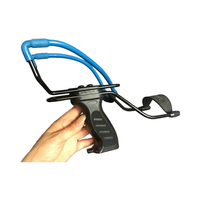 Lanceur de fronde pour sports de chasse et de tir en plein air avec poignée de magazine et attache de poignet en acier pour les passionnés de sport