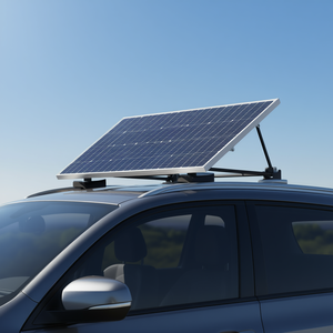 Panel Solar Monocristalino de 100W, 23% de Eficiencia, Marco de Aluminio, IP65 Impermeable, Montaje en Techo de Coche - Product Image 2