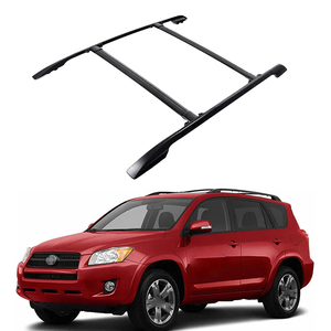Barra transversal negra Barra transversal Riel de techo Barras de aluminio Portaequipajes para <span class=keywords><strong>TOYOTA</strong></span> <span class=keywords><strong>RAV4</strong></span> 2009-2013 con riel de techo - Product Image 1