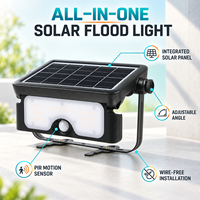 Nouvelle conception de lampe solaire murale, économie d'énergie et respectueuse de l'environnement, panneau solaire monocristallin en silicium, lampes solaires LED d'extérieur