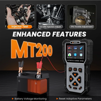 Lector de Códigos para Motocicletas ANCEL MT200, Escáner de Diagnóstico Multimarca para Honda, Yamaha, BMW, KTM con Prueba de Batería y Limpieza de Inyectores