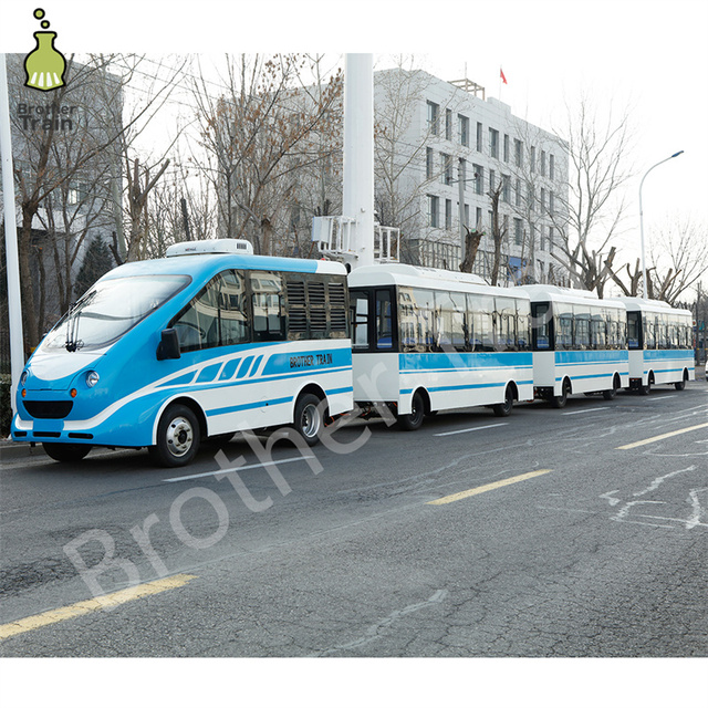 Modern Electric or Derv Engine Trackless Train Modern Bus Amusement Park Rides With High Quality Sightseeing Usage for Tourism