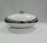 Grand ensemble de 3 casseroles isothermes circulaires à double paroi avec base sur pied, 4L, 5L, 6L, pour maintien au chaud des aliments, idéal pour banquets nigériens, fêtes africaines et services de traiteur