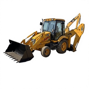 Retroexcavadora JCB 4CX/3CX Usada, Amarilla, Equipo de Construcción con Cucharón y Brazo Excavador, Buen Estado, Motor para Trabajo Pesado - Product Image 1