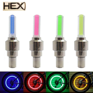 Einfache Installation <span class=keywords><strong>LED</strong></span> Auto Motorrad Fahrrad Rad Licht Drahtlose Reifen ventil Licht Neon Lampe Fahrrad Rad Ventil kappe Dekorative Licht - Product Image 2