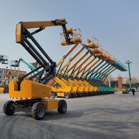 Plateforme de travail aérienne articulée autopropulsée 22M, capacité de levage hydraulique stable de 250 kg pour chantier d'ingénierie