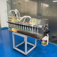 Fillinmachine 6 Têtes Semi Automatique 5000ml Standup Boisson Sac Liquide Détergent Jus Bébé Alimentaire Bec Poche Machine De Remplissage