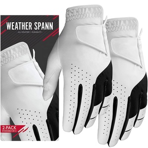 Professional Manufacture <b>Meshed</b>-Ridding Blacked Color's Longed Finger Outdoor Customized Logo PU-Leather Golf <b>Gloves</b> - Product Image 6