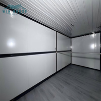 Maison conteneur pliable économique à montage rapide, étanche et mobile, idéale comme cabine préfabriquée pour chambre d'hôtel