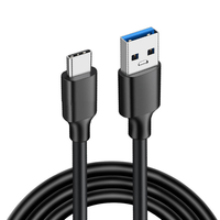 Câble de données USB 3.2 vers Type-C 10 Gbit/s, charge rapide 60 W, en PVC, pour disque dur et charge de voiture