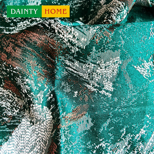 Blackout Thermal <strong>Painterly</strong> Fluid Water Foliage Pattern 100% Polyester Fire Retardant Hot Stamping Insulated Modern <strong>Curtain</strong> - Product Image 2
