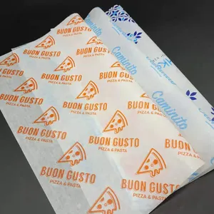 Восковая оберточная бумага для сэндвич-бургеров, упаковочная бумага с логотипом для продуктов питания