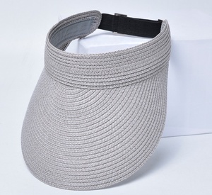 Cheap Long Bill Adjustable Paper Straw Beach Visor Sun <strong>Hats</strong> for Women <strong>Summer</strong> - Product Image 3
