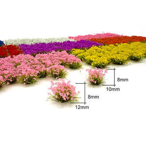 Fleur Cluster Modèle Herbe Aiguille Poudre 1:87 Échelle Artificielle Paysage Buissons Miniature Modèle Train Arbre - Product Image 5