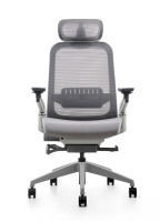 Chaise de bureau ergonomique moderne en maille PP de haute qualité, pivotante, réglable en hauteur et avec appui-tête, vente en gros Chine