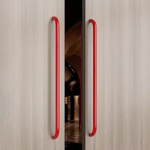 Maniglia per Porta in Acciaio Inox Stile C Personalizzabile, Disponibile in Argento, Nero, Oro e Rosso, per Porte d'Ingresso - Product Image 5