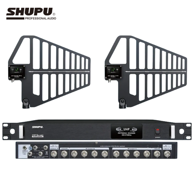 SHUPU Factory Active Antenna Wireless Wide-Band Directional Condenser Microphone Amplify Distribution System for Stage