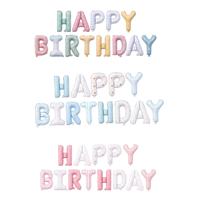 Nouvel ensemble de ballons et bannière en aluminium coloré de 16 pouces, style princesse, pour décoration de fête et d'événements, vente en gros