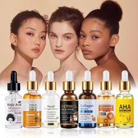 Lotion corporelle à l'essence d'acides de fruits hydratante et éclaircissante, essence liquide de curcuma et d'acide kojique 30ml, type de peau universel