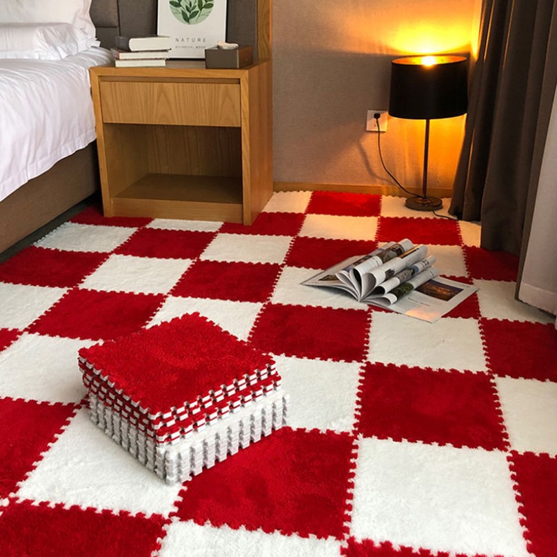 EVA пены мягкие длинные волосы лохматый ковер коврик плюшевая область коврик дети играть мат