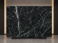 Dalle de marbre vert Verias pour carrelage mural poli, crédence de salle de bain, niche de douche, plateau de console, rebord de fenêtre et découpe sur mesure