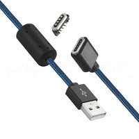 HytePro kabel magnetik 1.0 Meter, kabel pengisian daya dan transfer data 4 pin M903