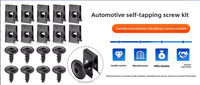 Nouveaux rivets en nylon noir à pousser, clips de fixation universels pour isolation de capot de voiture, attaches pour revêtement de moteur de voiture