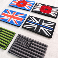 Lot mixte de patchs brodés du fabricant motif drapeau américain couleurs personnalisées patchs brodés à repasser