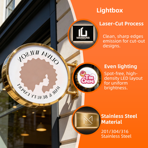 ป้ายโลโก้สแตนเลสแบบโปร่งแสงพรีเมียมสำหรับสถาบันการเงิน สาขาธนาคาร และสำนักงาน - Product Image 4